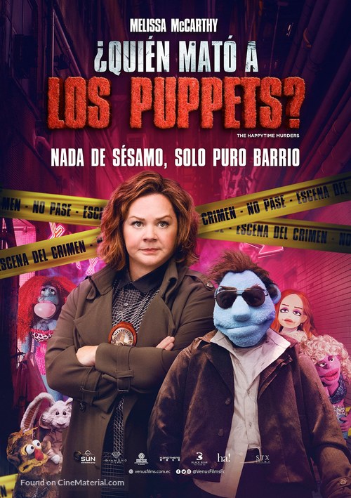 The Happytime Murders - Ecuadorian Movie Poster