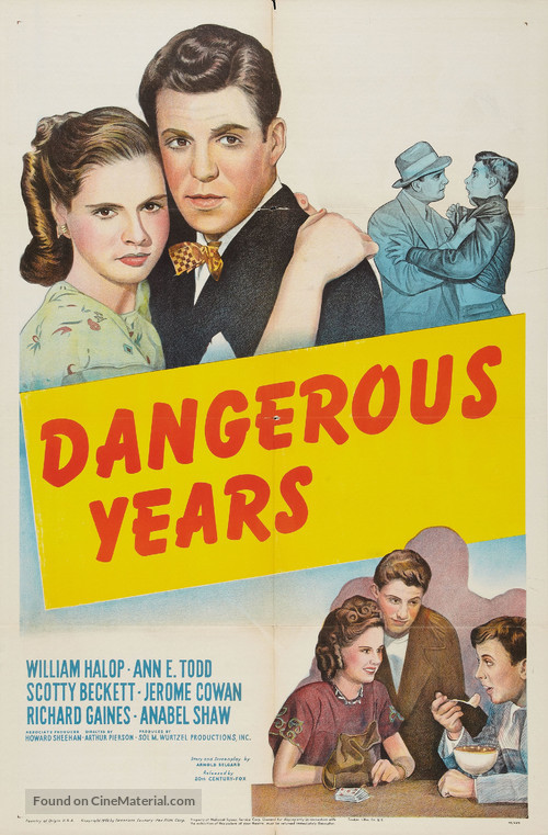 Dangerous Years - Movie Poster