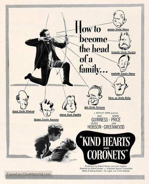 Kind Hearts and Coronets - poster