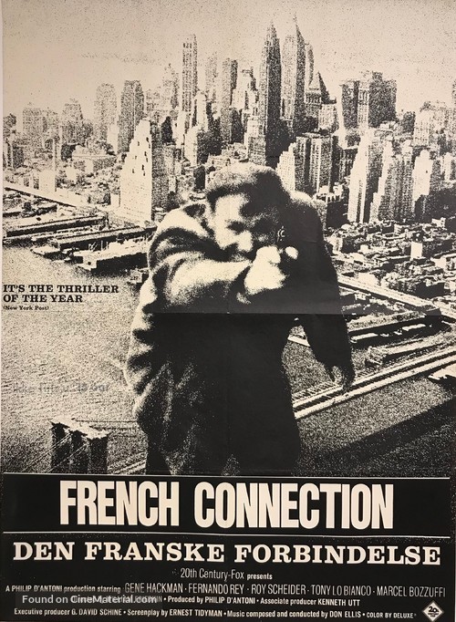 The French Connection - Danish Movie Poster