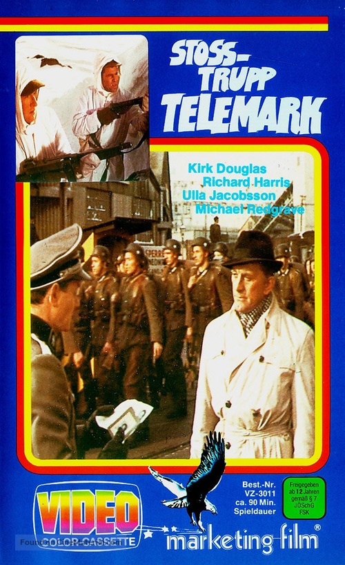 The Heroes of Telemark - German VHS movie cover