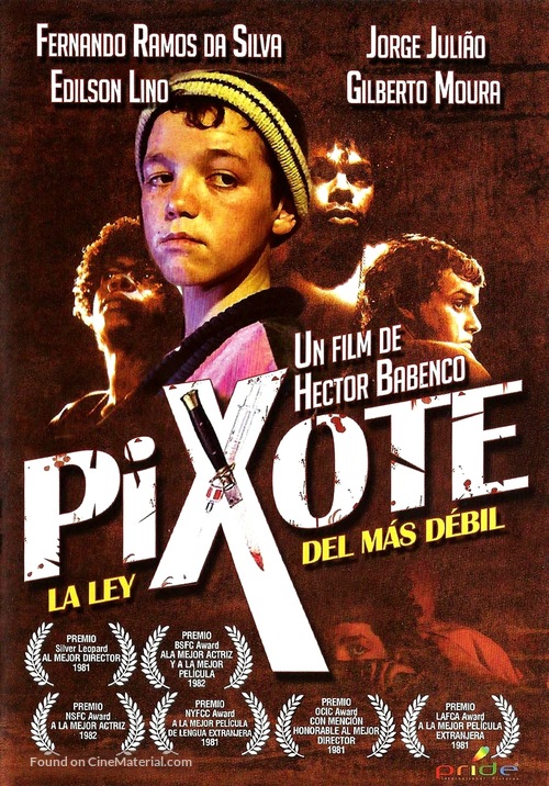 Pixote: A Lei do Mais Fraco - Spanish Movie Cover