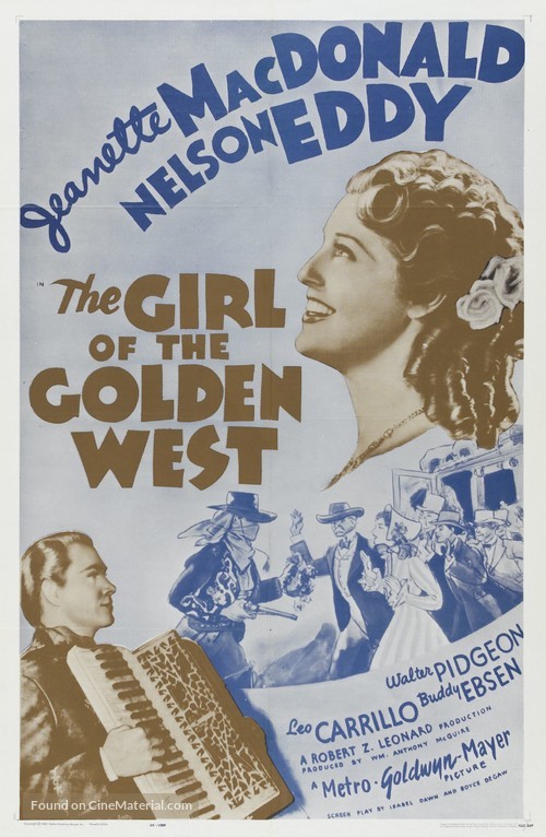 The Girl of the Golden West - Re-release movie poster