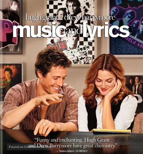 Music and Lyrics - Blu-Ray movie cover