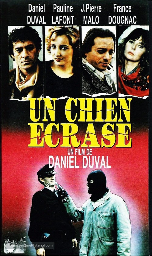 &quot;S&eacute;rie noire&quot; Un chien &eacute;cras&eacute; - French VHS movie cover