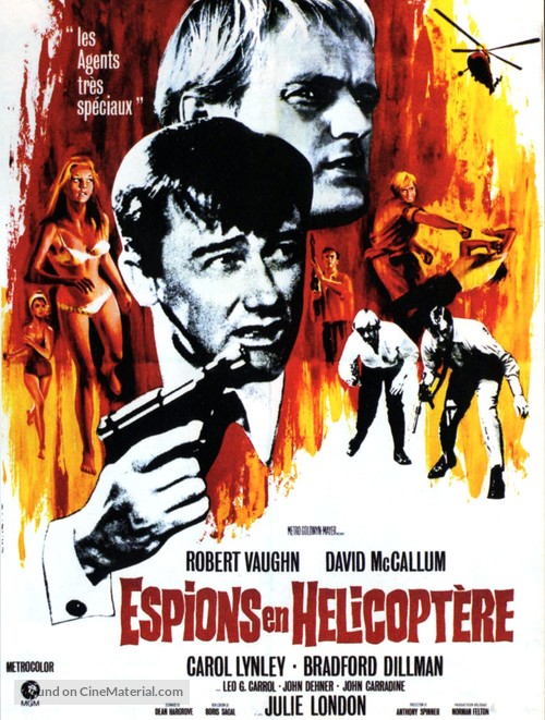 The Helicopter Spies - French Movie Poster