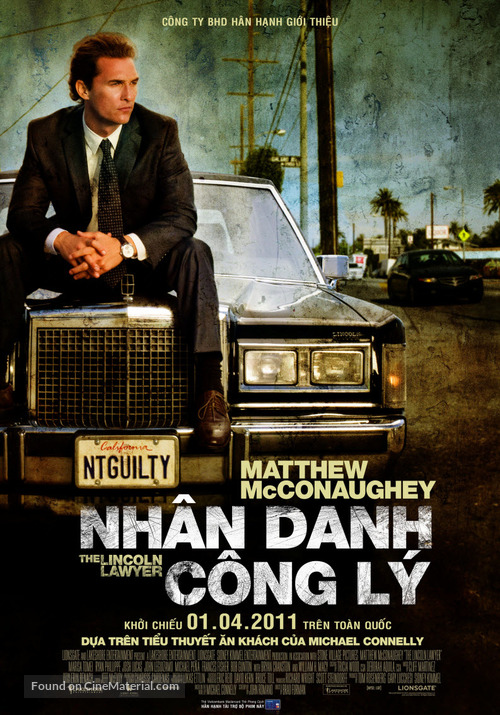 The Lincoln Lawyer - Vietnamese Movie Poster