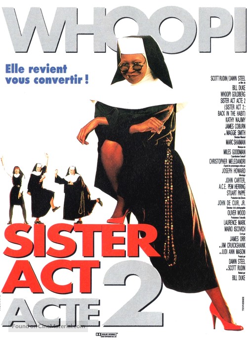 Sister Act 2: Back in the Habit - French Movie Poster