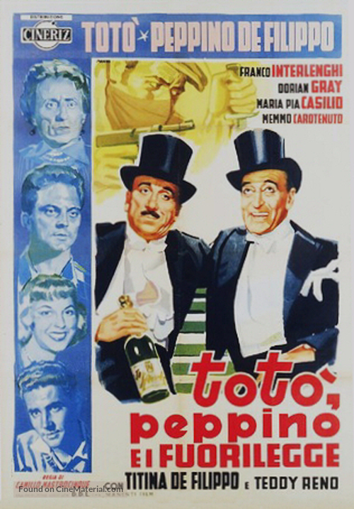 Tot&ograve;, Peppino e i... fuorilegge - Italian Theatrical movie poster