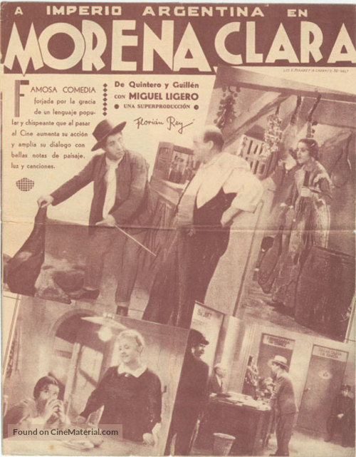 Morena Clara - Spanish Movie Poster