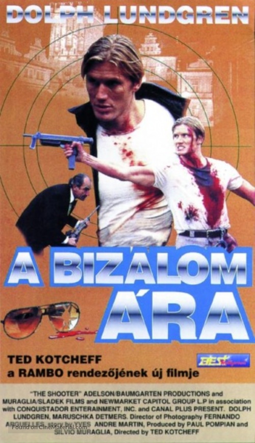 The Shooter - Hungarian VHS movie cover