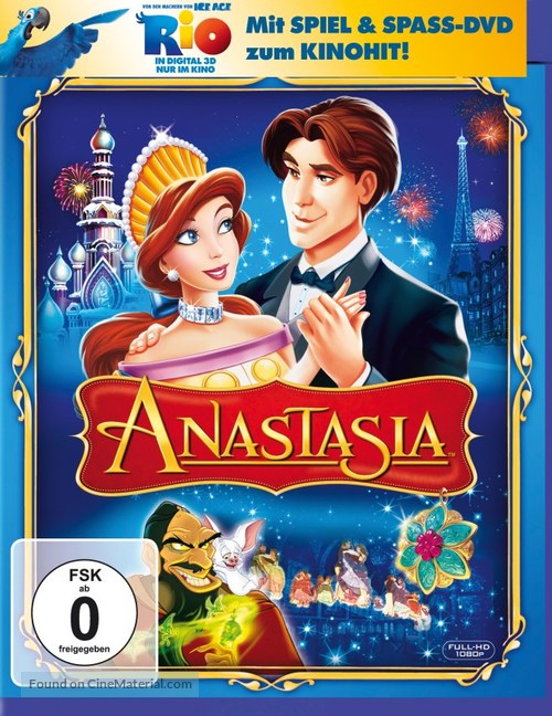 Anastasia - German Blu-Ray movie cover