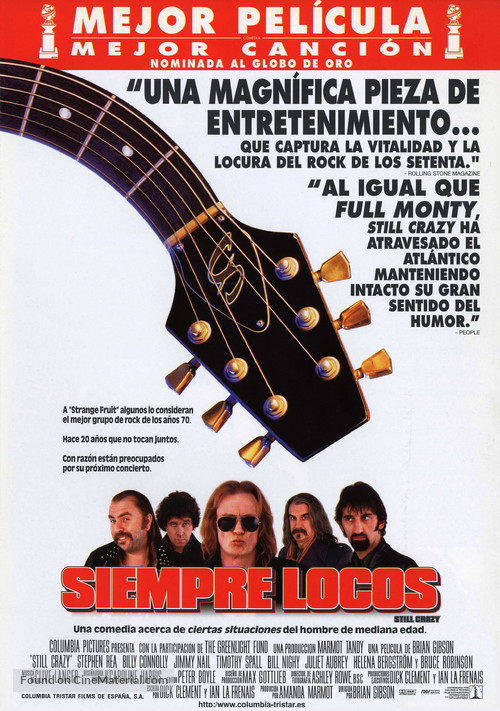 Still Crazy - Spanish Movie Poster