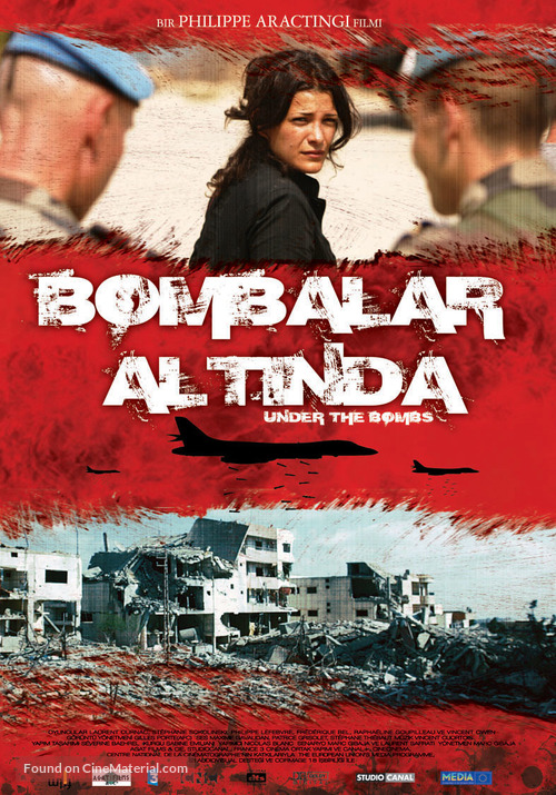 Sous les bombes - Turkish Movie Poster