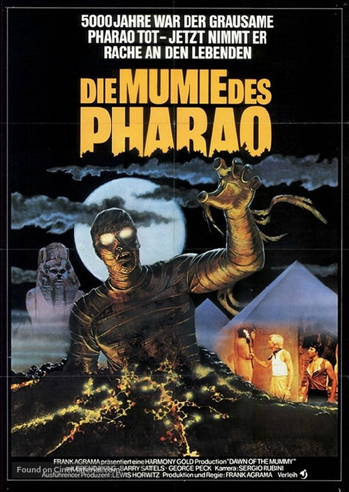 Dawn of the Mummy - German Movie Poster