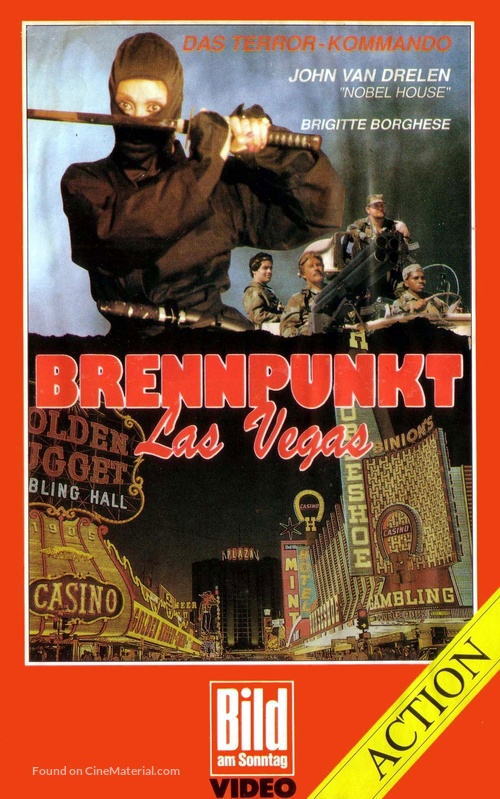 Operation Las Vegas - German VHS movie cover