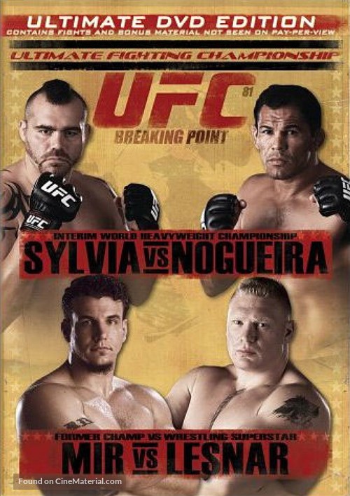 UFC 81: Breaking Point - Movie Cover