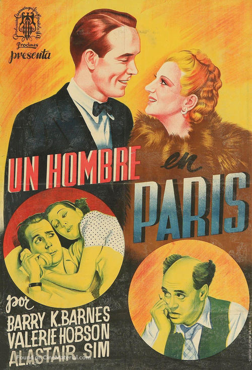 This Man in Paris - Spanish Movie Poster