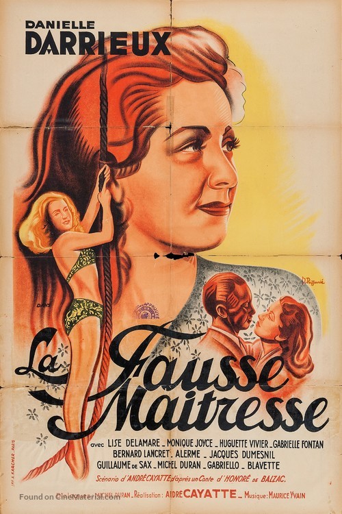 Fausse ma&icirc;tresse, La - French Movie Poster