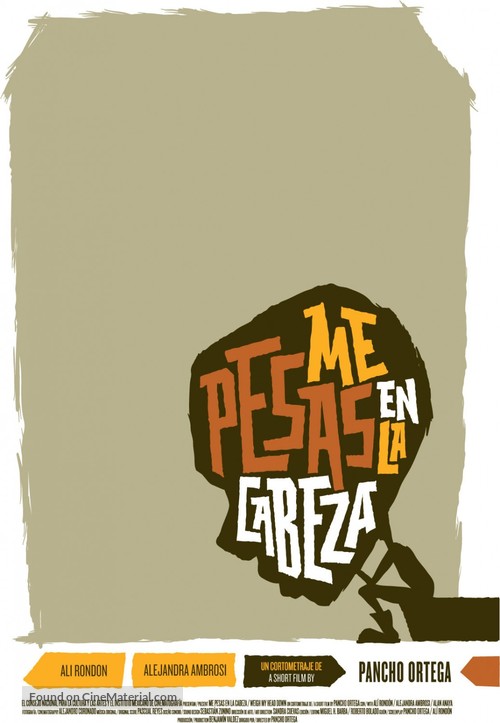 Me Pesas en la Cabeza - Mexican Movie Poster