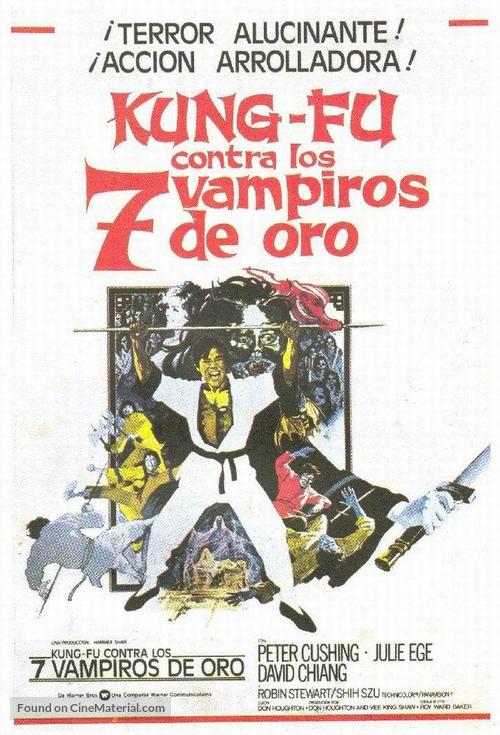 The Legend of the 7 Golden Vampires - Spanish Movie Poster