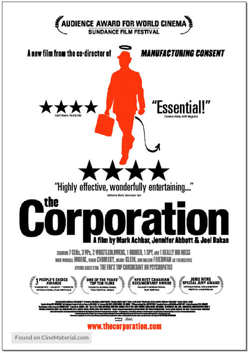 The Corporation - Canadian Movie Poster