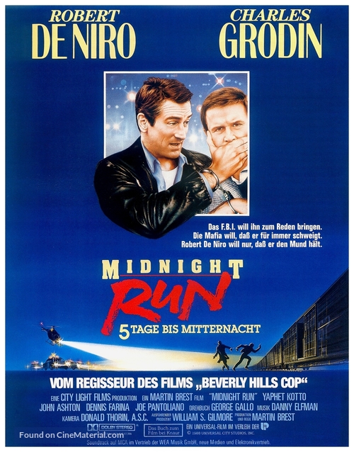 Midnight Run - German Movie Poster