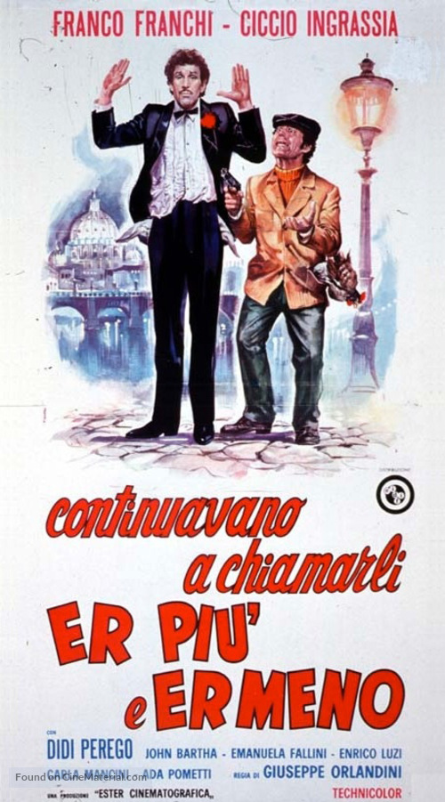 Continuavano a chiamarli... er pi&ugrave; e er meno - Italian Movie Poster