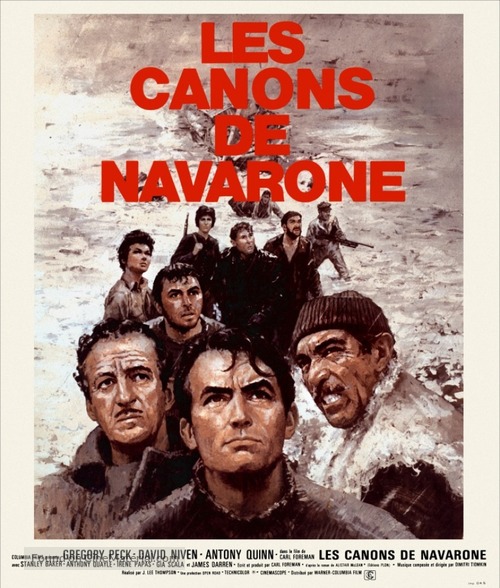 The Guns of Navarone - French Movie Poster