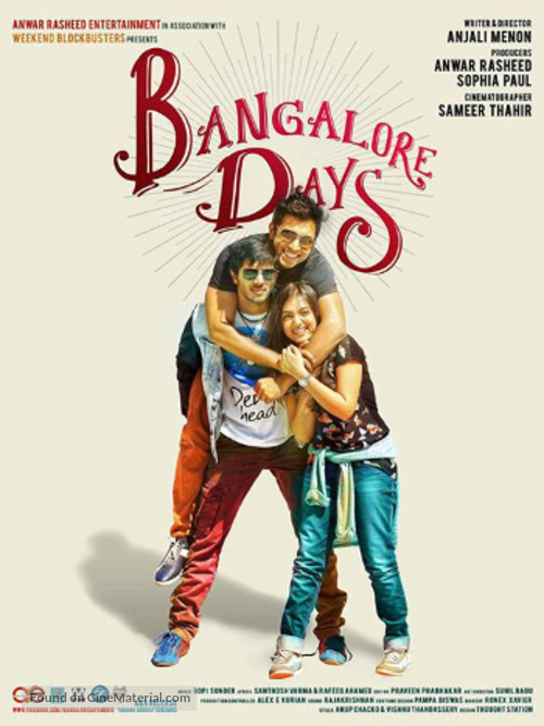 Bangalore Days - Indian Movie Poster