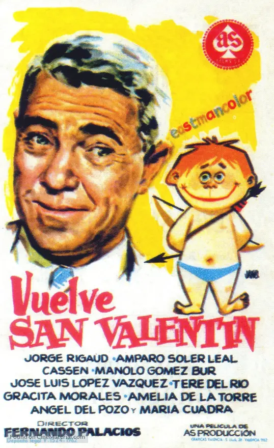 Vuelve San Valent&iacute;n - Spanish Movie Poster