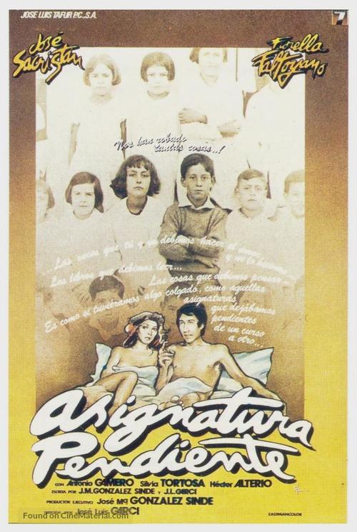 Asignatura pendiente - Spanish Movie Poster
