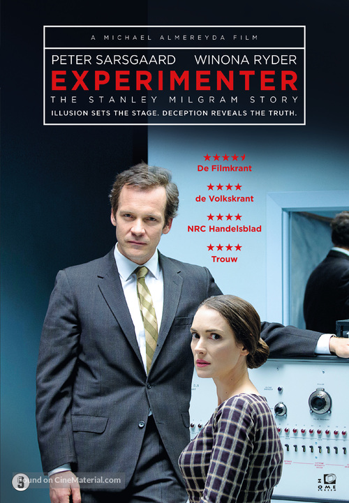 Experimenter - Dutch DVD movie cover