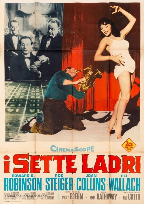 Seven Thieves - Italian Movie Poster