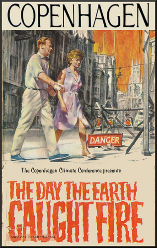The Day the Earth Caught Fire - Danish Movie Poster