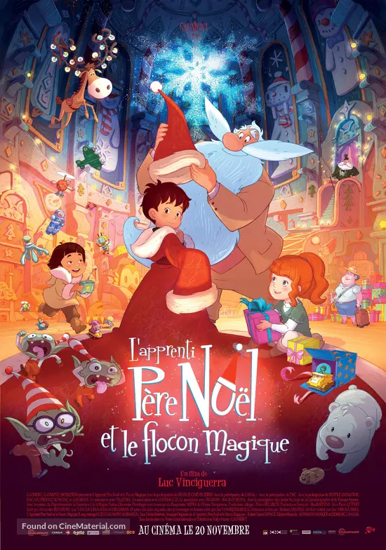 L Apprenti Pere Noel Et Le Flocon Magique 2013 French Movie Poster