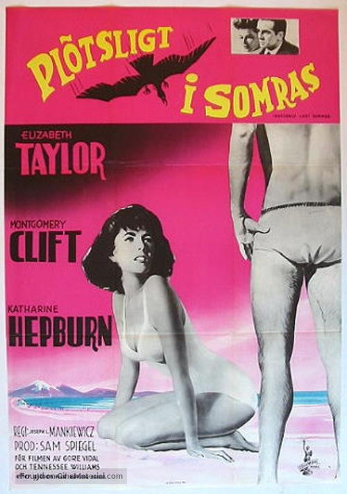 Suddenly, Last Summer - Swedish Movie Poster