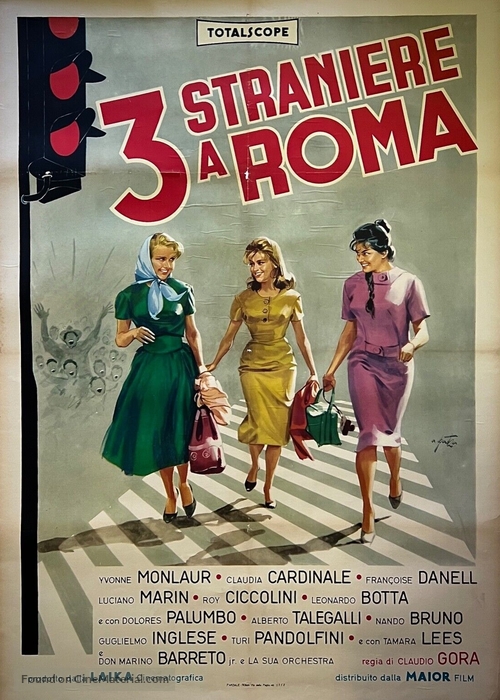 3 straniere a Roma - Italian Movie Poster