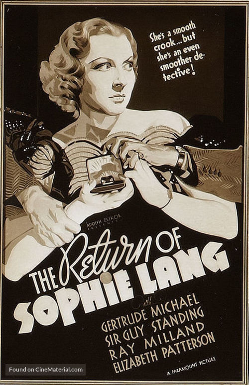 The Return of Sophie Lang - poster