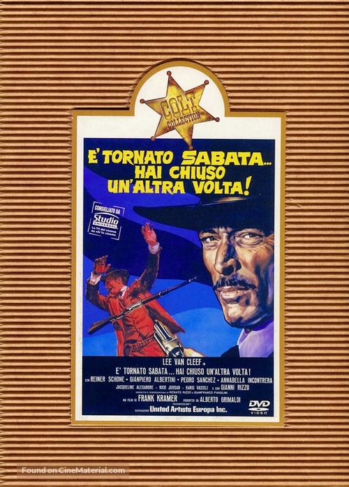 &Egrave; tornato Sabata... hai chiuso un&#039;altra volta - Italian DVD movie cover