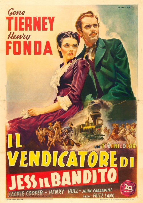 The Return of Frank James - Italian Movie Poster