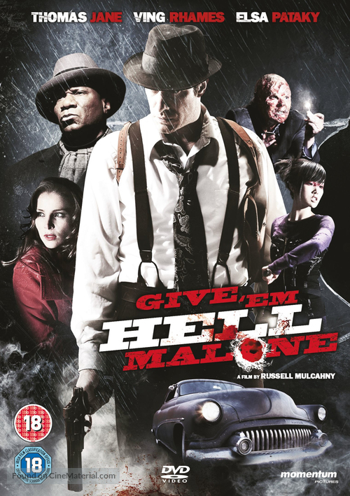 Give &#039;em Hell, Malone - British DVD movie cover