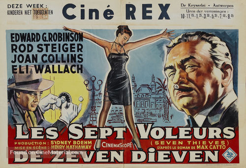 Seven Thieves - Belgian Movie Poster