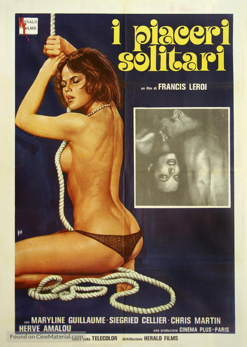 Les plaisirs solitaires - Italian Movie Poster