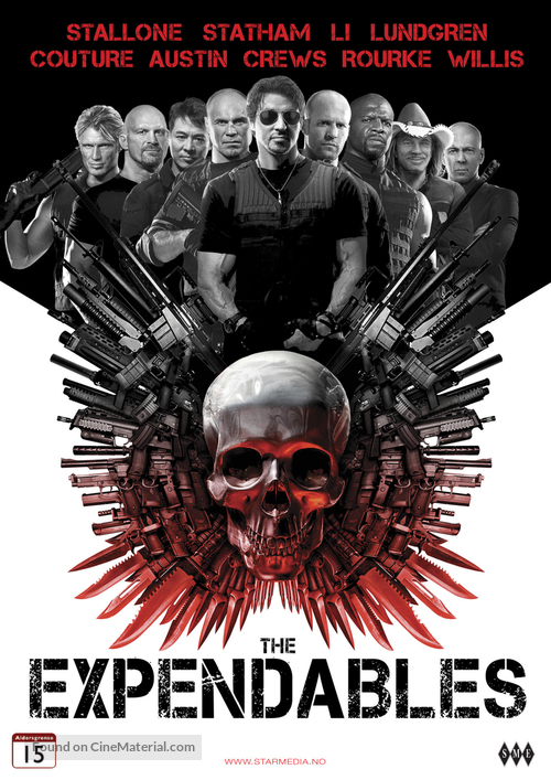 The Expendables - Norwegian DVD movie cover
