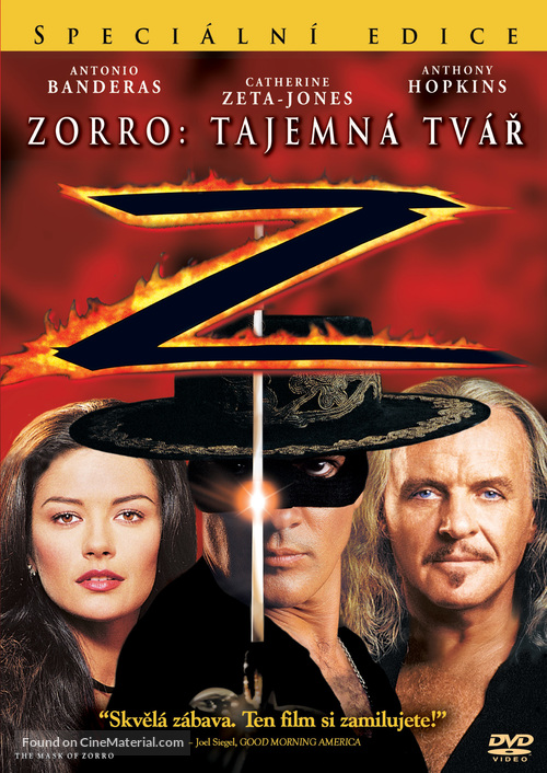 The Mask Of Zorro - Slovak DVD movie cover