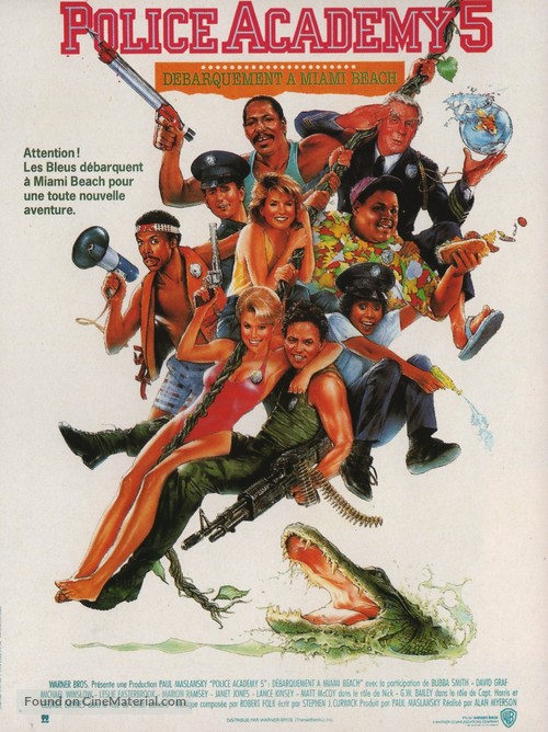 Police Academy 5: Assignment: Miami Beach - French Movie Poster