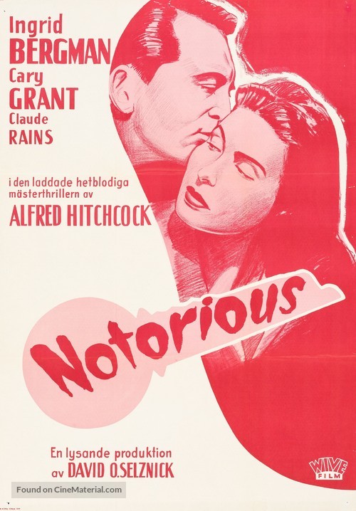 Notorious - Swedish Movie Poster