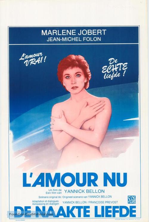 L&#039;amour nu - Belgian Movie Poster