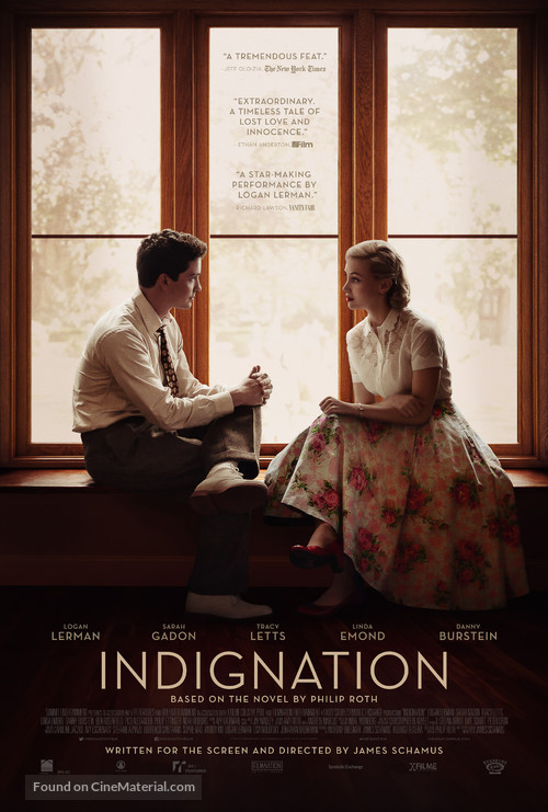 Indignation - Theatrical movie poster